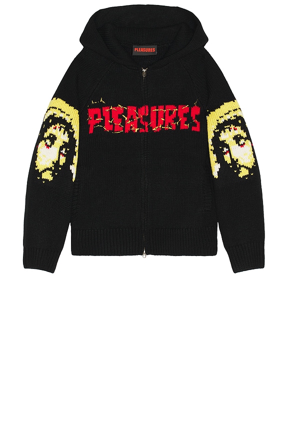 view 1 of 3 Chosen Knitted Hoodie in Black