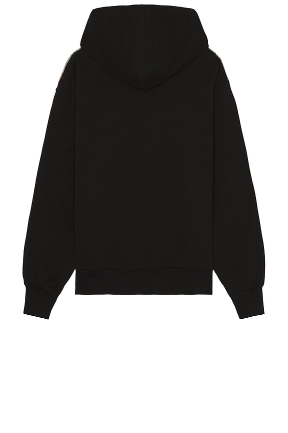 view 2 of 3 Career Contrast Plaid Hoodie in Black