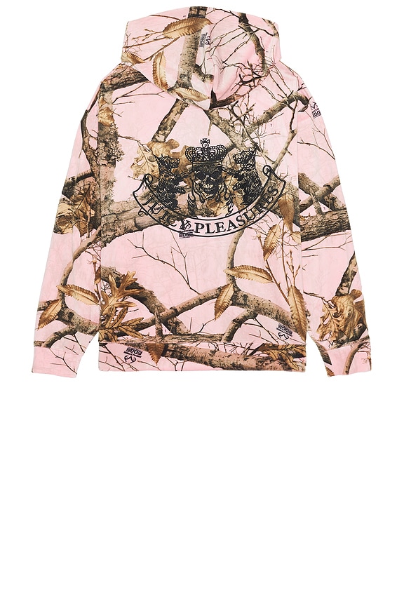view 2 of 5 Realtree Velour Hoodie in Pink Edge