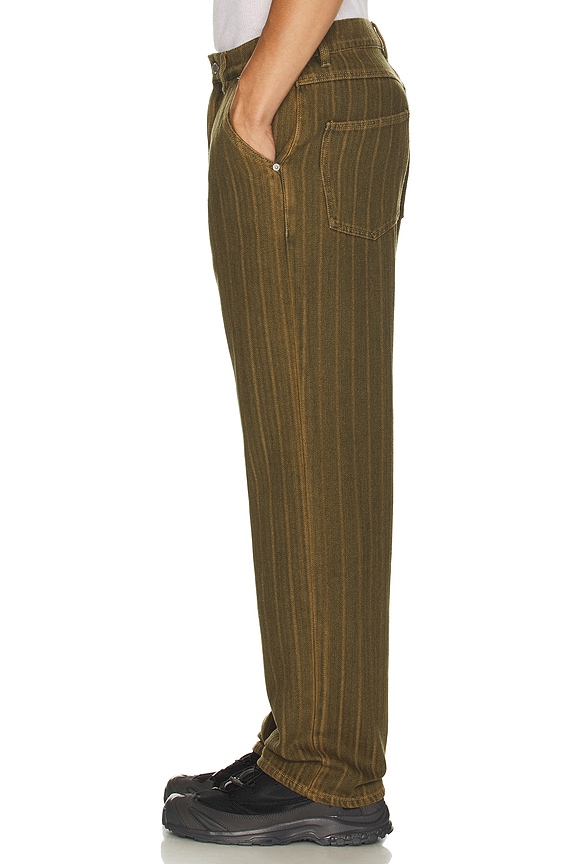 view 2 of 6 PANTALON STYLE WORKER RAIL in Brown