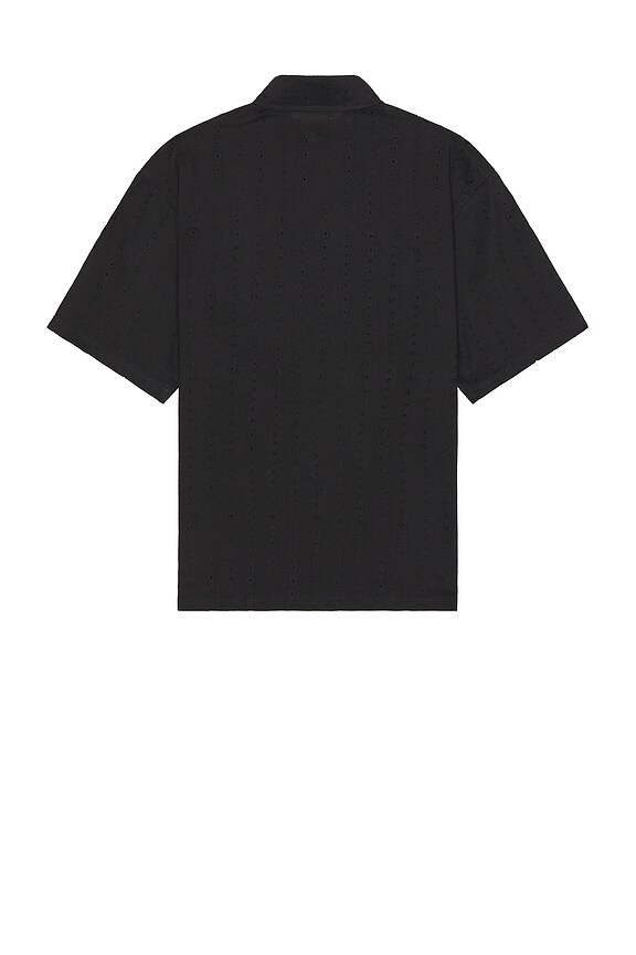 view 2 of 3 Clarity Woven Polo in Black
