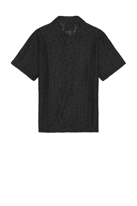 view 2 of 4 Lacy Button Down in Black