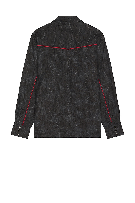 view 2 of 3 Acid Cowboy Denim Shirt in Black