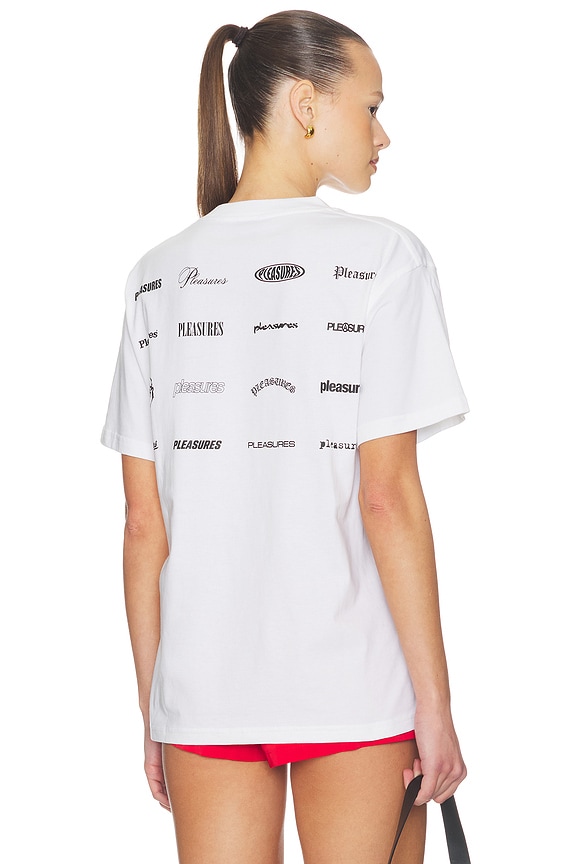 view 1 of 4 Wordmark T-Shirt in White
