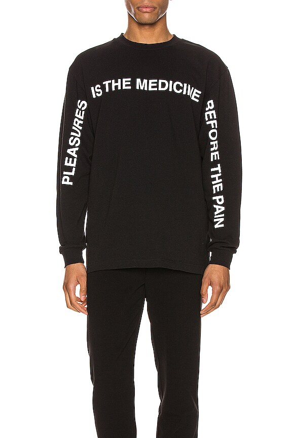 view 2 of 5 Medicine Premium Long Sleeve Shirt in Black