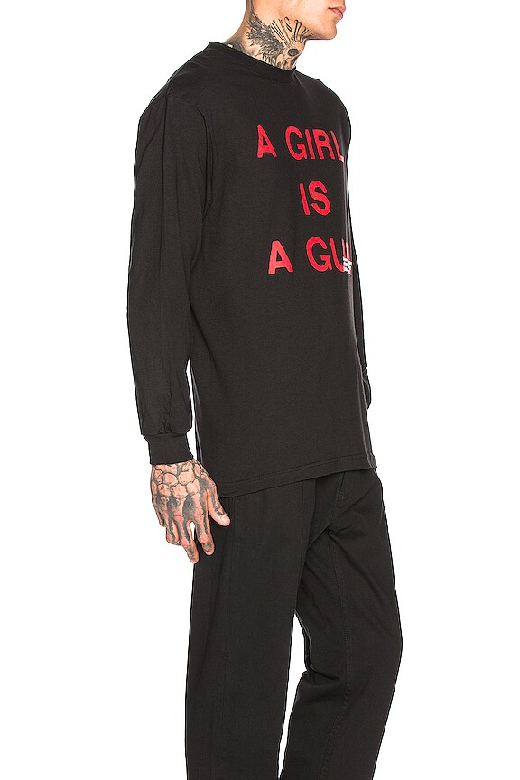 view 2 of 4 T-SHIRTS MANCHES LONGUES GIRL IS A GUN in Black