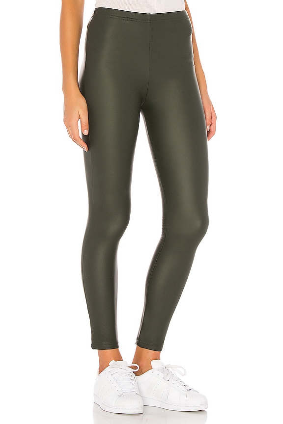 view 2 of 4 Fleece Lined Liquid Legging in Army