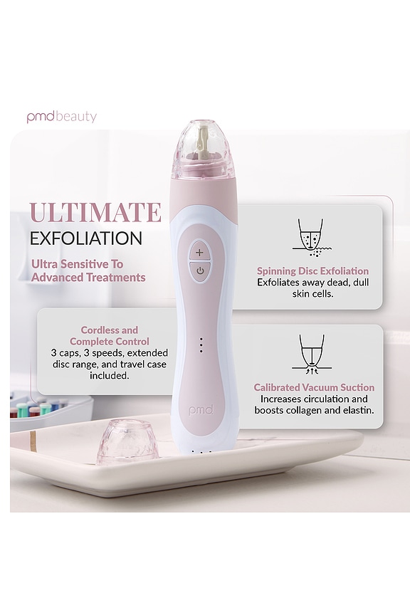 view 2 of 7 Personal Microderm Elite Pro Exfolitation Device in Cherry Blossom Pink