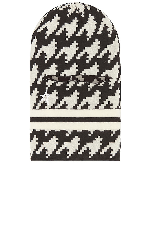 view 2 of 3 PERFECT 방한모 in Black & Snow White Houndstooth