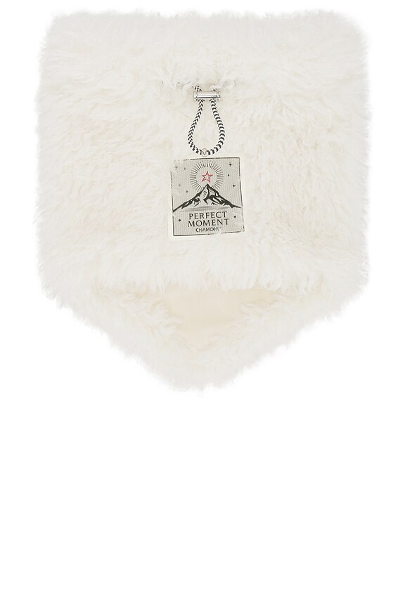 view 2 of 3 Faux Shearling Face Scarf in Snow White