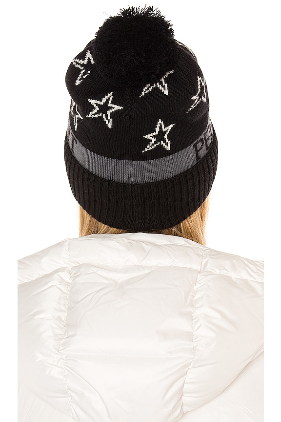 view 2 of 3 PM Star Beanie in Black & Asphalt Grey