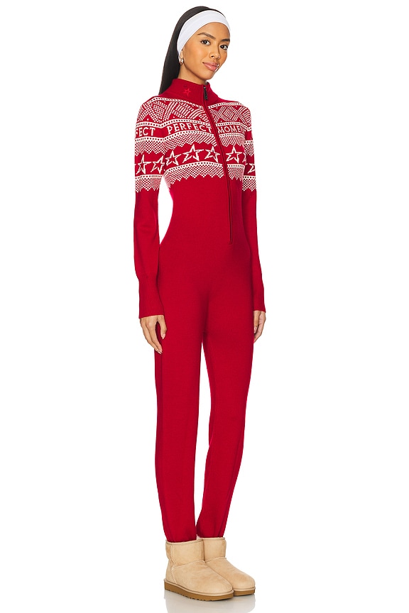 view 2 of 3 Holiday Onesie in Red & White