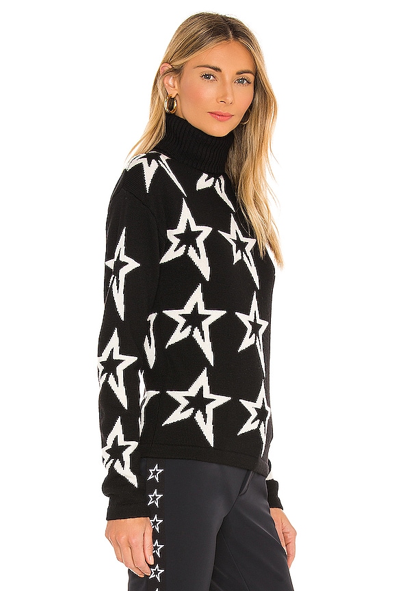 view 2 of 4 Star Dust Sweater in Black & Snow White Star