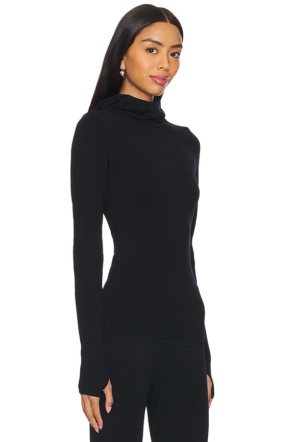 view 2 of 5 Perfect Hooded Base Layer in Black