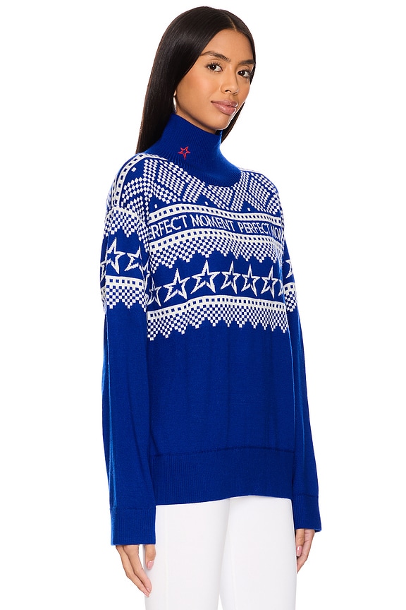 view 2 of 5 스웨터 in Blue & White