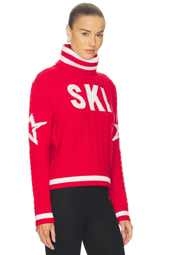 view 2 of 4 Glacier Turtle Neck Sweater in Red