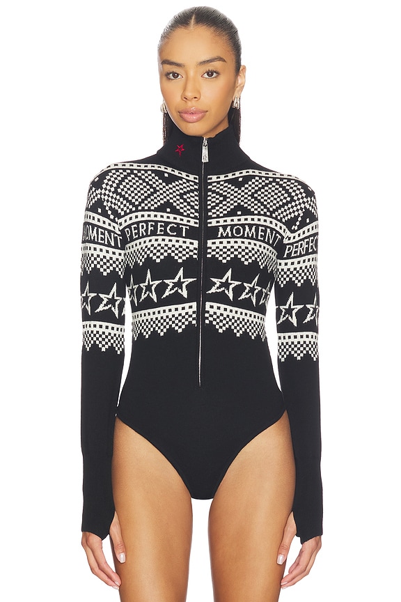 view 2 of 5 JERSEY HOLIDAY BODY in Black & White