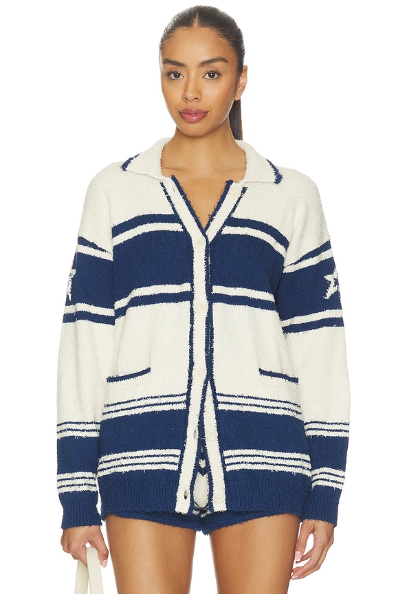 view 1 of 4 GILET SCHILD in White & Navy