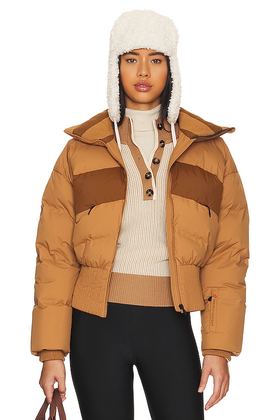 Perfect Moment Juniper Duvet Jacket in Brown Sugar REVOLVE