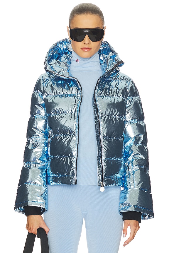 view 1 of 5 Polar Flare Ski Jacket II in Light Blue Foil