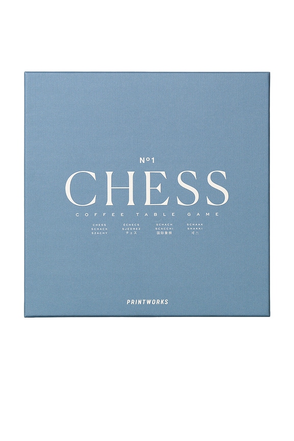 view 2 of 8 Classic Chess Set in Dusty Blue