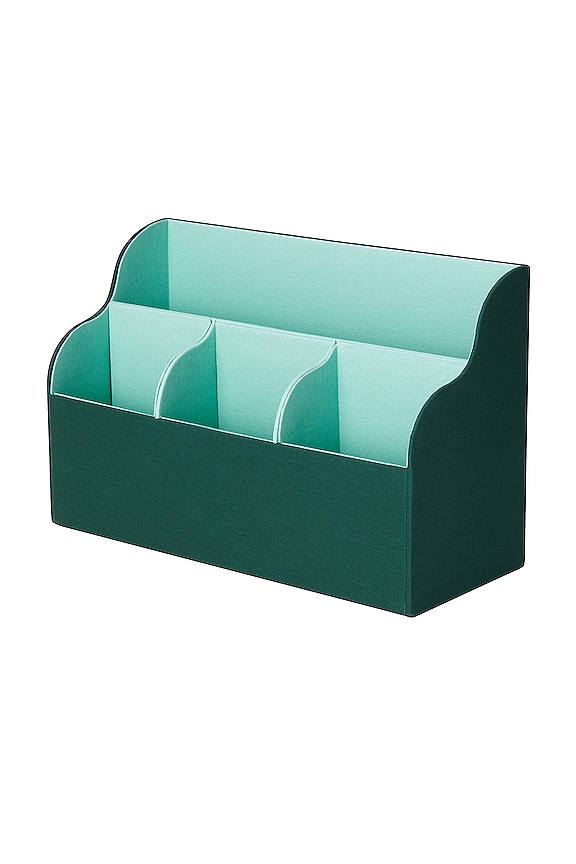 view 2 of 3 Desktop Organizer in Green & Turquoise