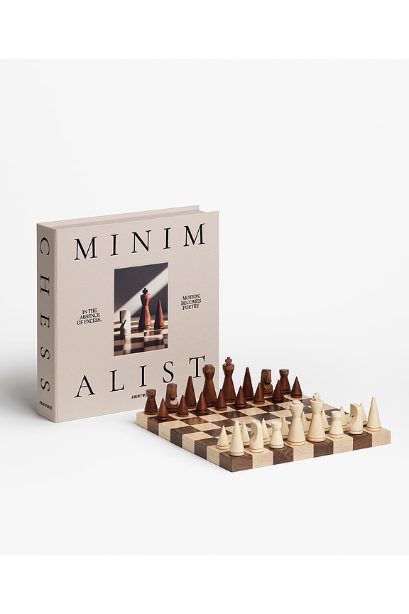 view 2 of 8 Wood Chess The Minimalist in 