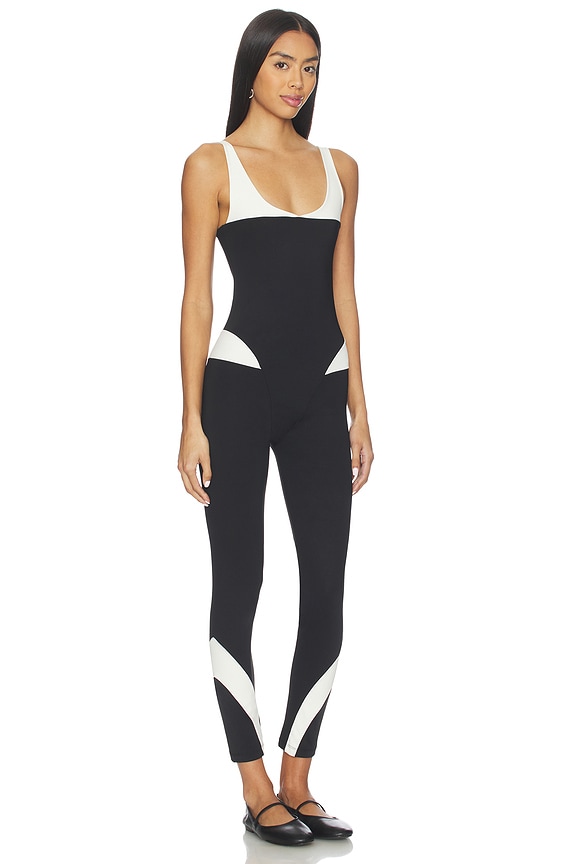 view 2 of 3 Gigi Unitard in Black & Chantilly