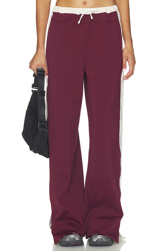 view 1 of 6 Boxer Pant in Burgundy & Chantilly