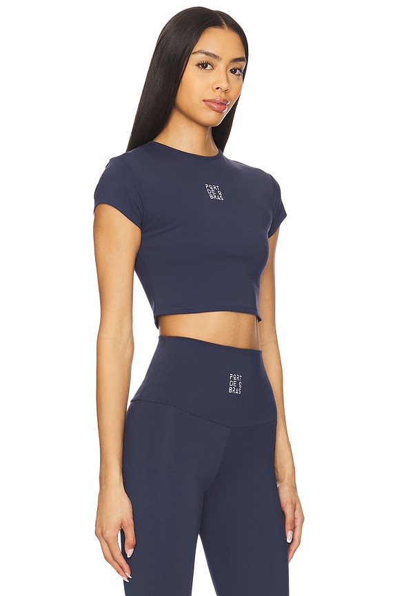 view 2 of 5 Crop Tee in Navy