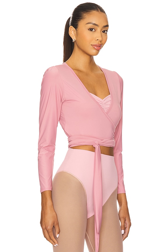 view 2 of 4 Sage Wrap Top in Mauve