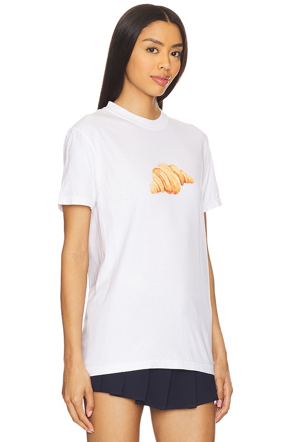 view 2 of 4 T-SHIRT CROISSANT in White
