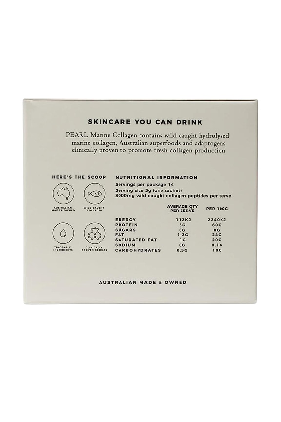 view 2 of 5 COLLAGÈNE PEARL MARINE COLLAGEN SUPERPOWDER TRAVEL SET in Organic Coconut