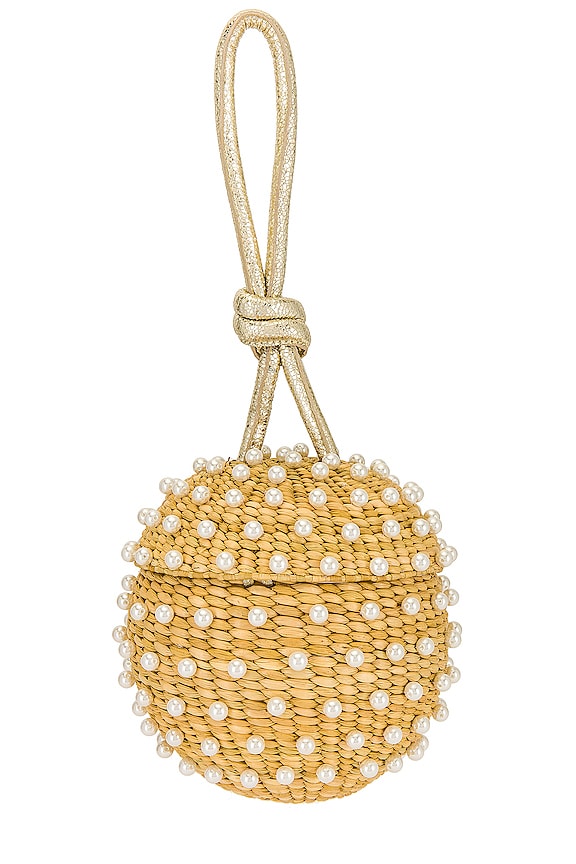 view 2 of 4 SAC À PERLES DISCO in Natural & White