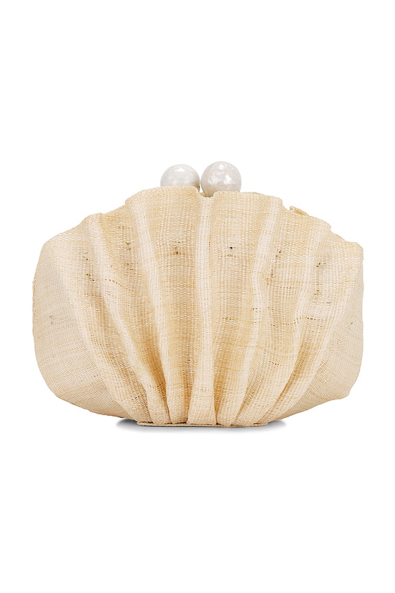 view 2 of 5 The Origami Shell Clutch in Sand