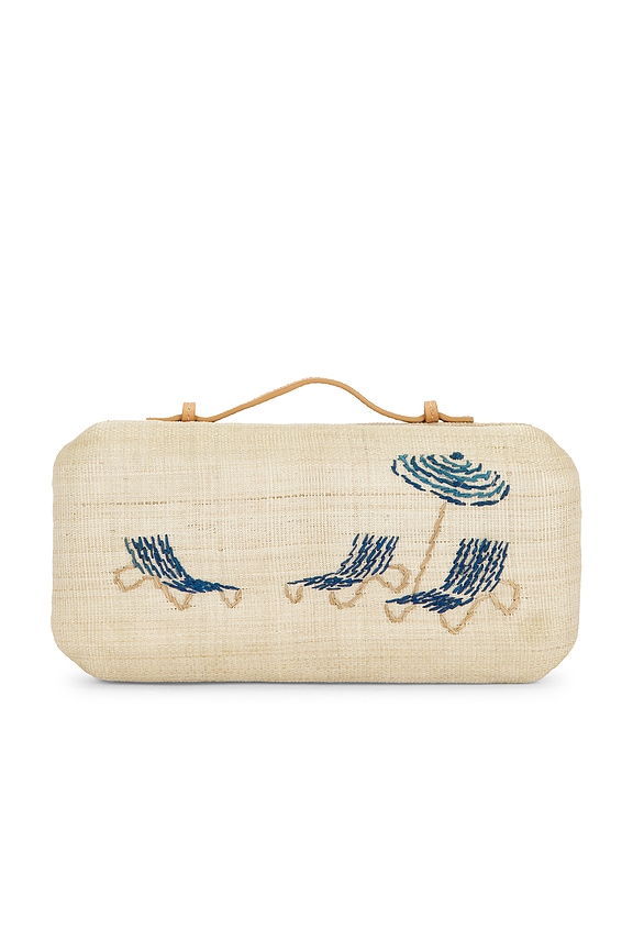 view 2 of 5 The Deck Chairs Clutch in Mediterranean