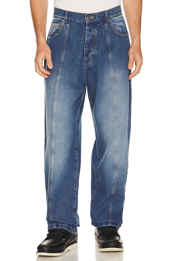 view 1 of 6 Drs Denim Seam Pants in Washed Denim