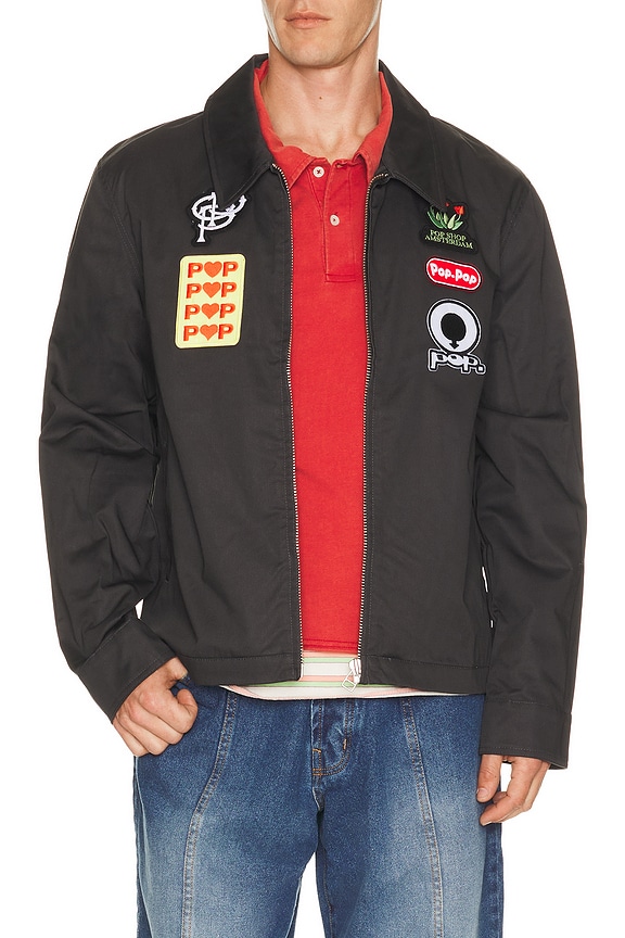 view 1 of 5 Full Zip Worker Jacket in Anthracite