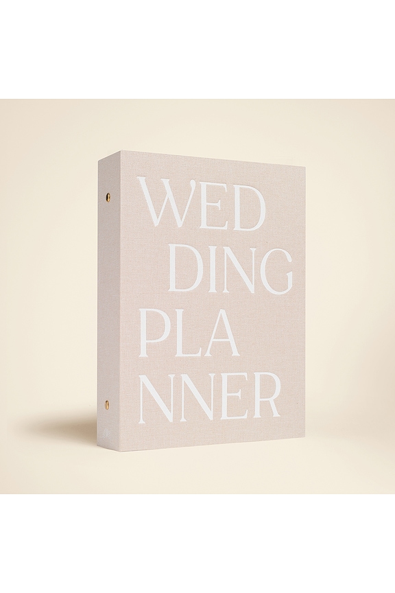 view 2 of 8 Wedding Planner Binder Folio in Beige