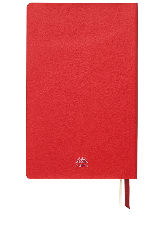 view 2 of 3 Today's The Day Vegan Leather Softcover Notebook in Red