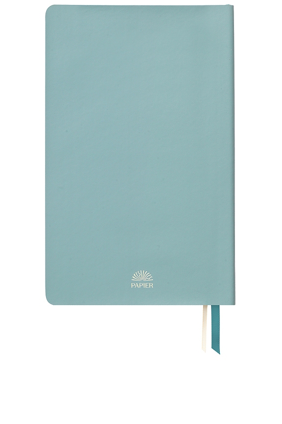 view 2 of 3 Work in Progress Vegan Leather Softcover Notebook in Duckegg