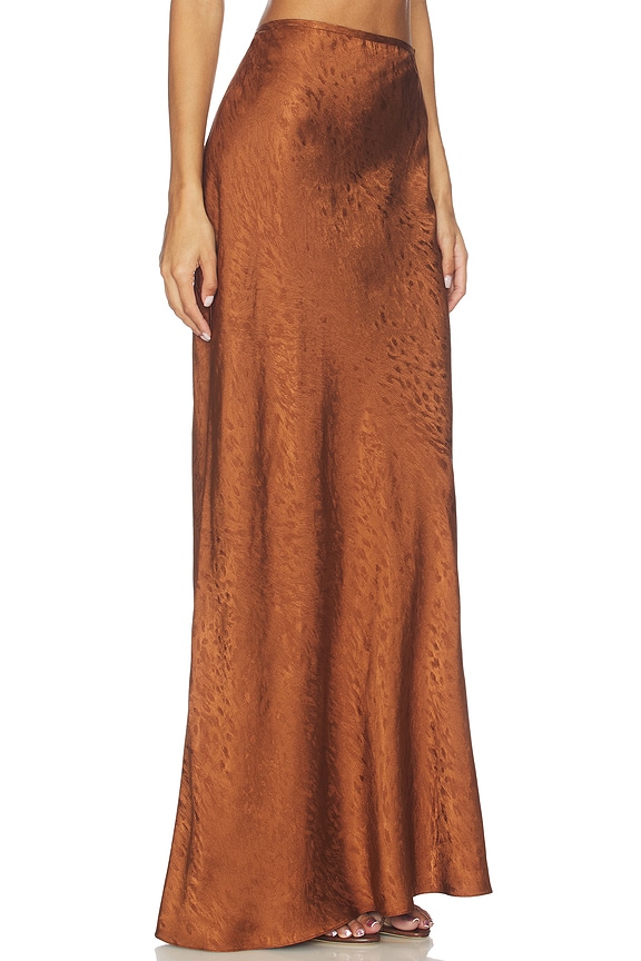 view 2 of 6 Bias Midi Skirt in Toffee