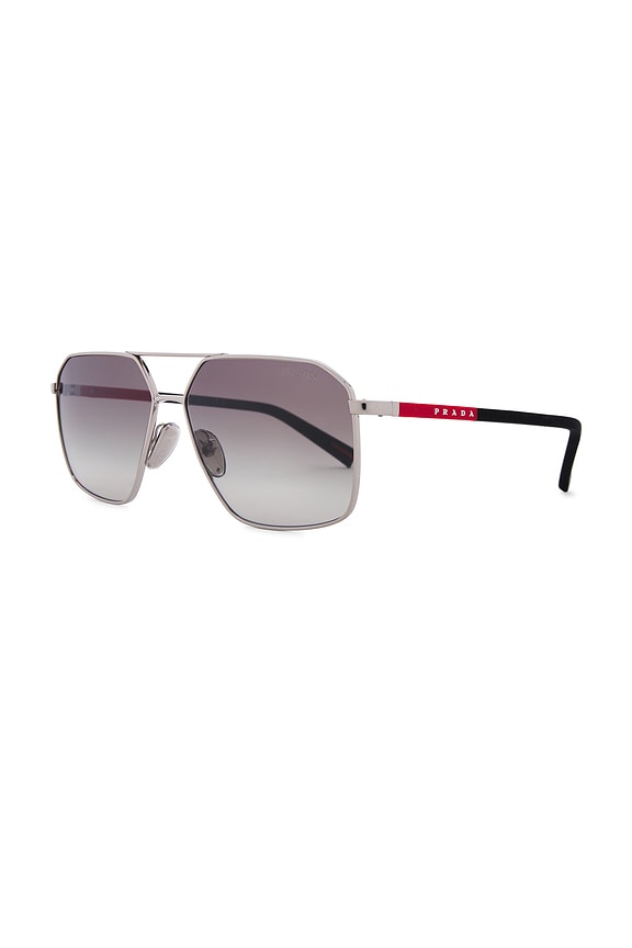 view 2 of 3 Aviator Sunglasses in Silver