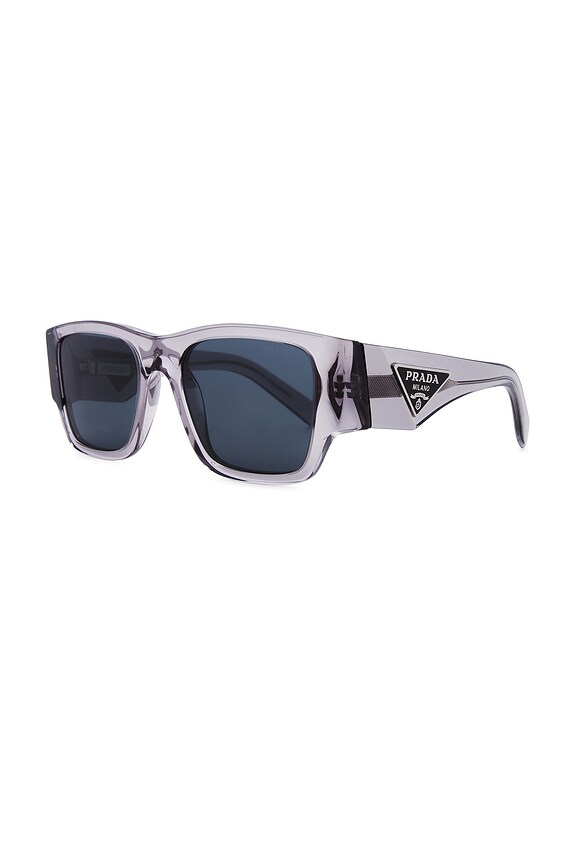 view 2 of 3 Wayfarer Sunglasses in Transparent Grey