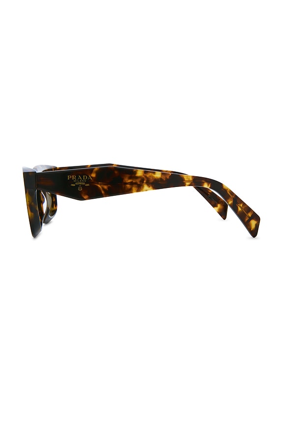 Prada Brown Tortoise Rectangular Sunglasses with Pouch Prada PR B05S Pillow Rectangular Sunglasses - Bergdorf Goodman main image 3