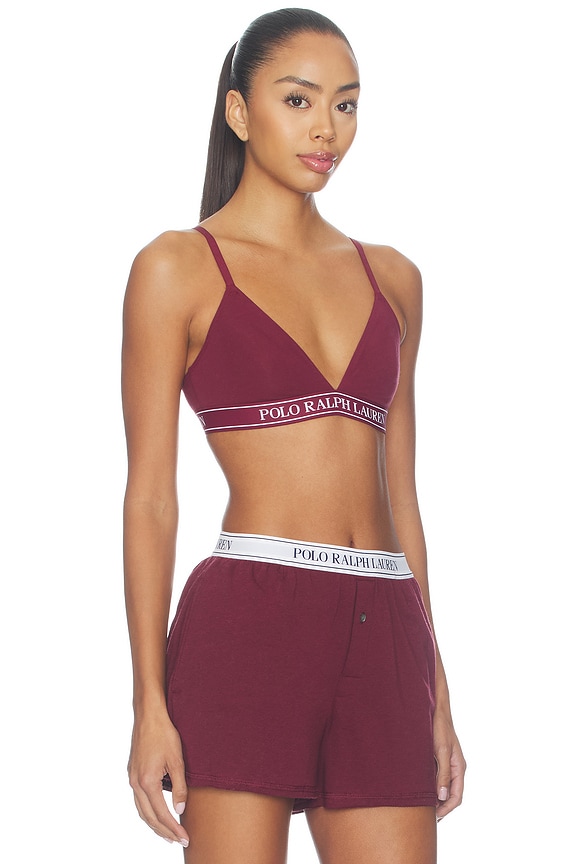 view 2 of 4 Polo Essentials Triangle Bralette in Zinfandel