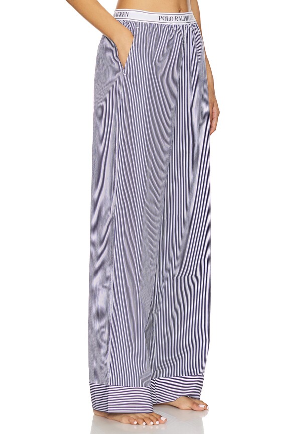 view 2 of 6 PANTALON in White Cloud & Beacon Blue