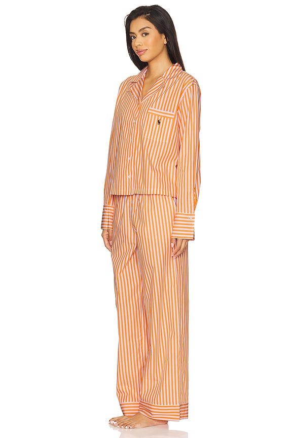 view 2 of 4 Core PJ Set in White Cloud & Tangerine