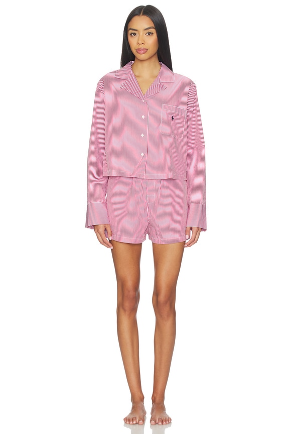 view 1 of 4 파자마 세트 in Classic Red & White Cloud