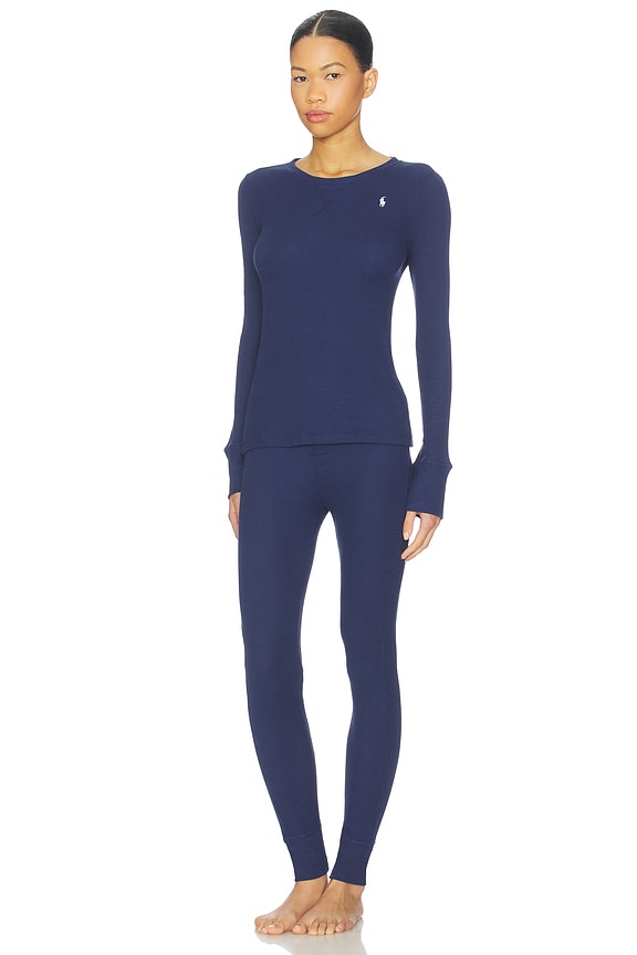 view 2 of 3 Henley & Jogger Set in Navy